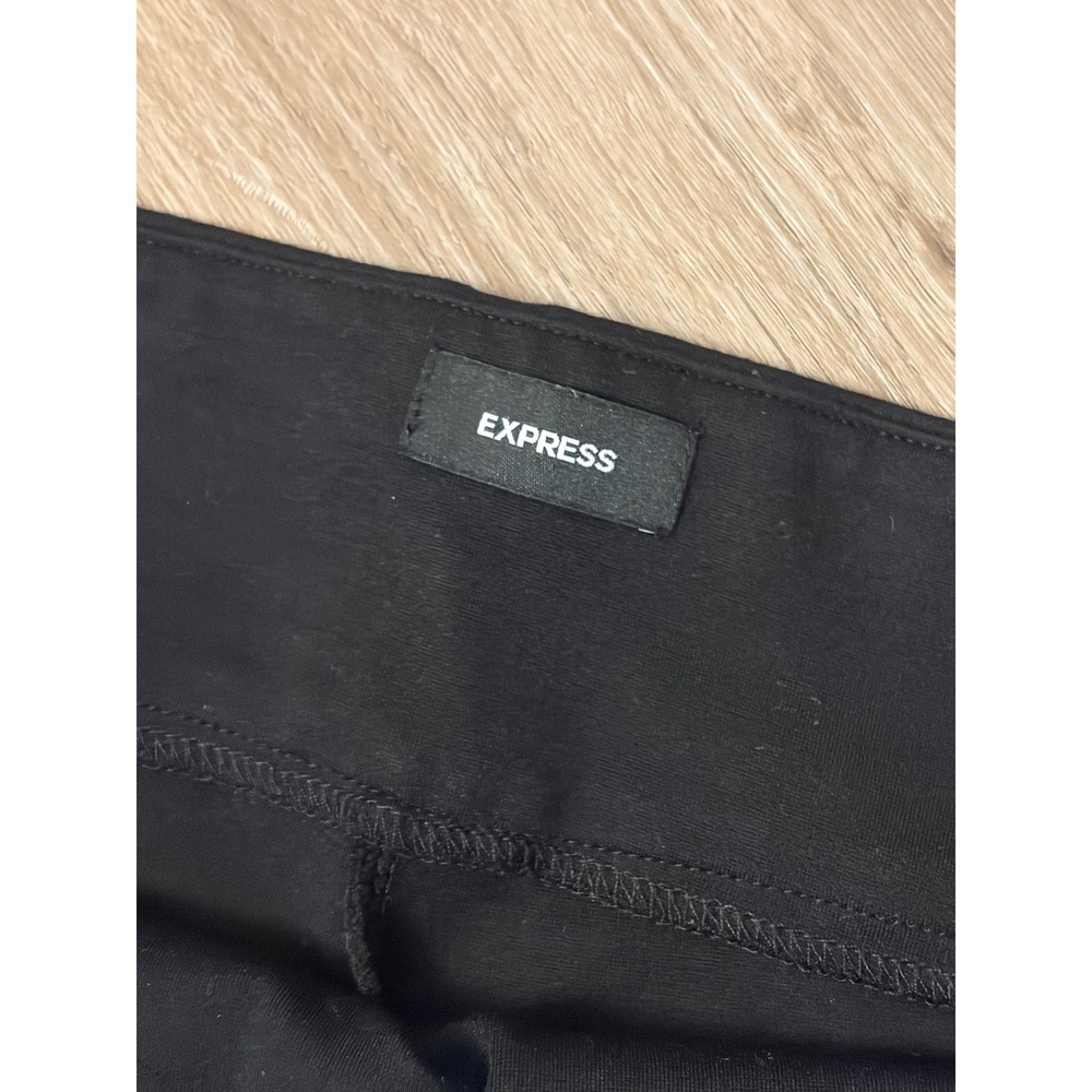 Express Womens Black Ponte Knit Skinny Ankle Pants High Rise Pull On Size S - Picture 2 of 5